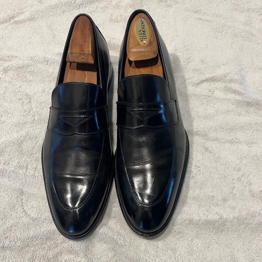 Paul Evans "Stewart" loafer in black, size 8 1/2 (9 1/2)